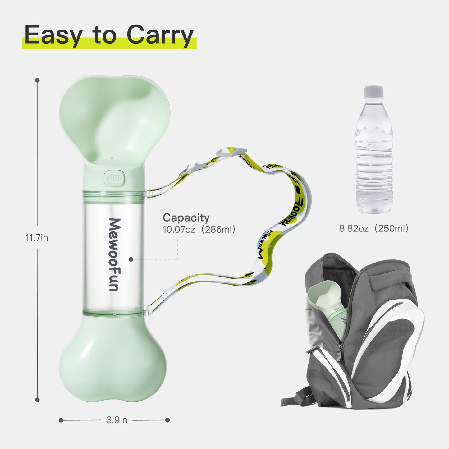 2-in-1 Leak Proof Portable Food Bottle