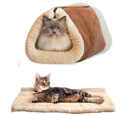 2 in 1 Tunnel Sleeping Cat Cave