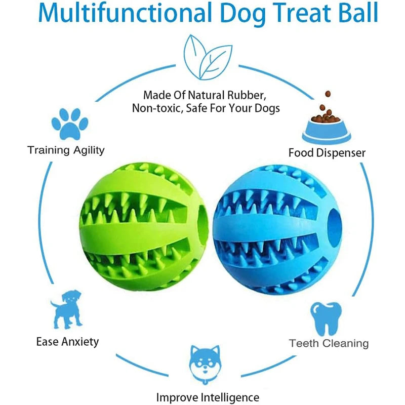 Teeth Cleaning Dog Treat Dispenser Ball