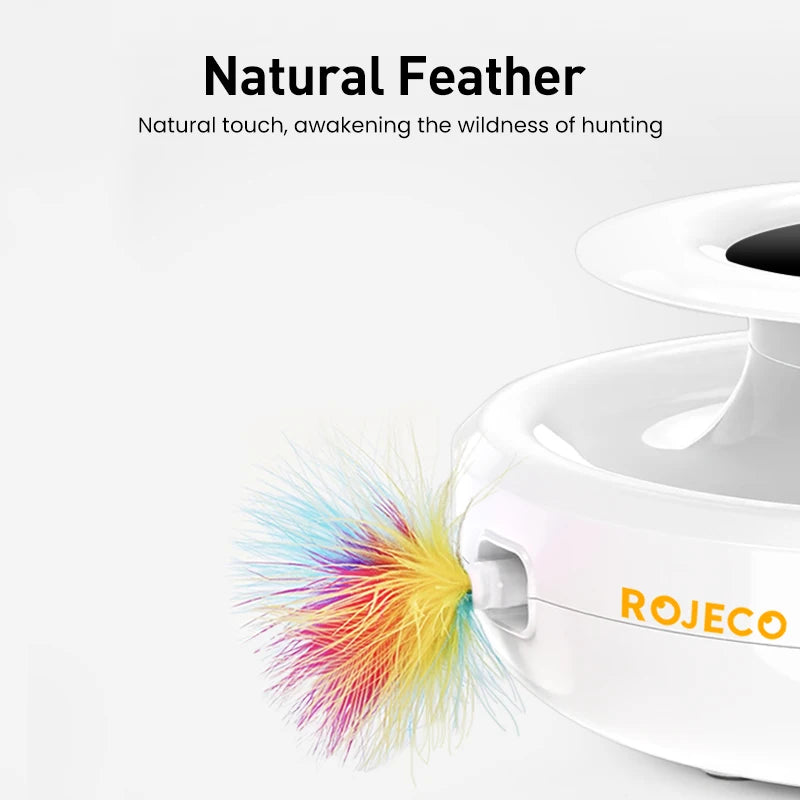 Rotatable 360° 2-in-1 Feather Fun Toy