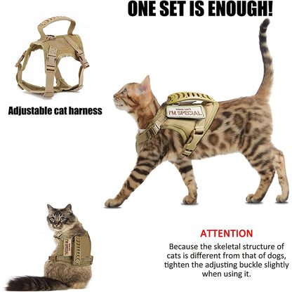 Tactical Cat Harness Set