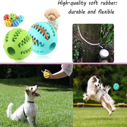 Teeth Cleaning Dog Treat Dispenser Ball