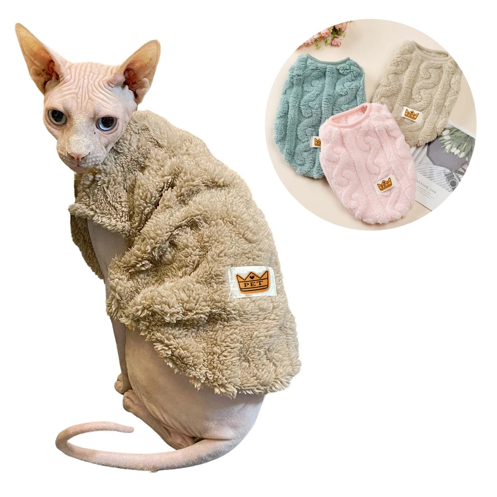 Fleece Pullover Sweatshirt for Cat