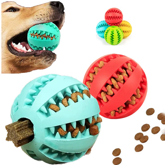 Teeth Cleaning Dog Treat Dispenser Ball