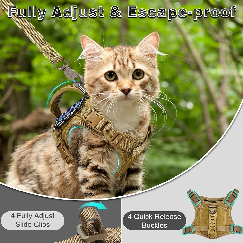 Tactical Cat Harness Set