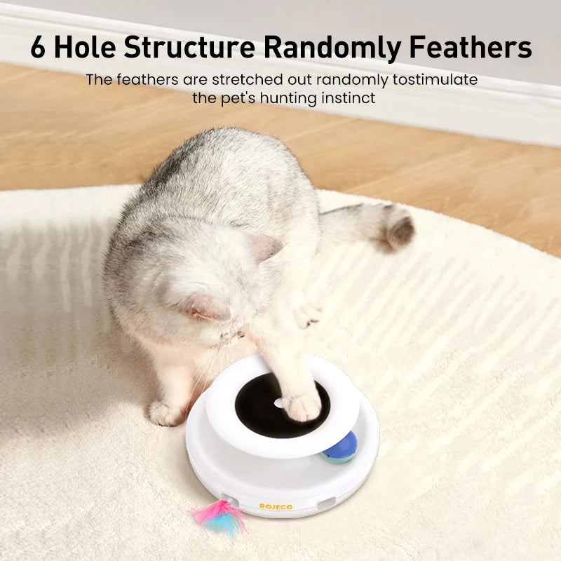 Rotatable 360° 2-in-1 Feather Fun Toy